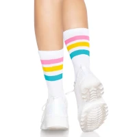 Шкарпетки жіночі в смужку Leg Avenue Pride crew socks Pansexual, 37–43 розмір — Просмотреть изображение 4