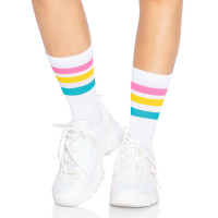 Носки женские в полоску Leg Avenue Pride crew socks Pansexual, 37–43 размер