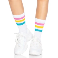 Шкарпетки жіночі в смужку Leg Avenue Pride crew socks Pansexual, 37–43 розмір — Просмотреть изображение 3