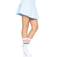 Носки женские в полоску Leg Avenue Pride crew socks Pansexual, 37–43 размер