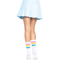 Носки женские в полоску Leg Avenue Pride crew socks Pansexual, 37–43 размер