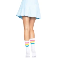 Шкарпетки жіночі в смужку Leg Avenue Pride crew socks Pansexual, 37–43 розмір — Просмотреть изображение 6