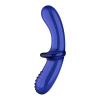 Двосторонній скляний дилдо Satisfyer Double Crystal Light blue, боросилікатне скло, унісекс — Просмотреть изображение 4