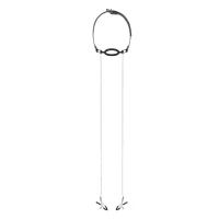 Затискачі з кляпом для сосків  Bedroom Fantasies: Nipple Clamps &amp; Silicone Gag Ring — Переглянути зображення 2