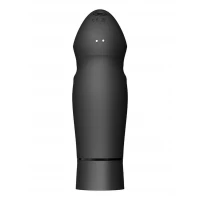 Компактна смарт секс-машина Zalo – Sesh Obsidian Black, 2 насадки, пульт ДК, кристал Swarovski — Переглянути зображення 8
