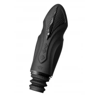 Компактна смарт секс-машина Zalo – Sesh Obsidian Black, 2 насадки, пульт ДК, кристал Swarovski — Переглянути зображення 4