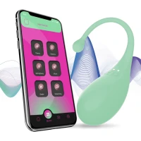 Смарт-віброяйце Adrien Lastic Palpitation Mint з глибокою вібрацією — Просмотреть изображение 1
