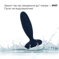 Анальна смарт-вібропробка з пульсацією Svakom Jordan Navy Blue, пульт ДК — Переглянути зображення 16