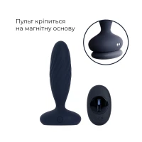 Анальна смарт-вібропробка з пульсацією Svakom Jordan Navy Blue, пульт ДК — Переглянути зображення 10