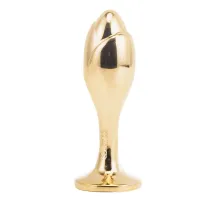 Металева анальна пробка — кролячий хвіст LOCKINK SEVANDA White Bunny-Tail Anal Rose-shape Plug — Переглянути зображення 4
