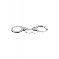 Строгі металеві наручники Fetish Tentation Soft adjustable metal wrist cuffs — Переглянути зображення 3