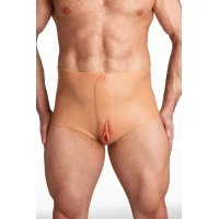 Накладна вагіна Master Series Silicone Vagina + Butt Panties - Small — Переглянути зображення 10