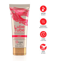 Лубрикант на водной основе Orgie Lube Tube Hot, 150 мл, с согревающим эффектом, без запаха