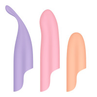 Набор 4-в-1 Satisfyer Playful Four, вибратор и 4 насадки, 12 режимов — Просмотреть изображение 5