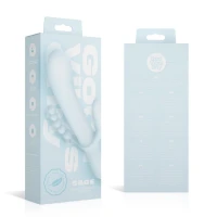Потрійний вібратор Good Vibes Only – SAGE Triple Stimulation Vibe Soft Silicone – Blue, манливий рух — Переглянути зображення 9