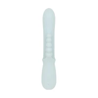 Потрійний вібратор Good Vibes Only – SAGE Triple Stimulation Vibe Soft Silicone – Blue, манливий рух — Переглянути зображення 3