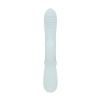 Потрійний вібратор Good Vibes Only – SAGE Triple Stimulation Vibe Soft Silicone – Blue, манливий рух — Переглянути зображення 2