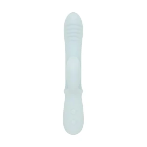 Потрійний вібратор Good Vibes Only – SAGE Triple Stimulation Vibe Soft Silicone – Blue, манливий рух