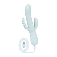 Вибратор-кролик Good Vibes Only - SAGE Triple Stimulation Vibe Soft Silicone - Blue