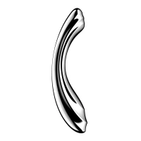 Металевий дилдо Satisfyer Pure Gravity 2, двосторонній, можна нагрівати й охолоджувати, дуже важкий — Просмотреть изображение 1