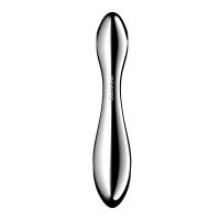 Металевий дилдо Satisfyer Pure Gravity 2, двосторонній, можна нагрівати й охолоджувати, дуже важкий — Просмотреть изображение 4