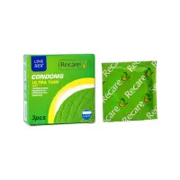 Презервативи Ultra Thin Mint Condoms 3 шт, ультратонкі, аромат: м'ята — Просмотреть изображение 1