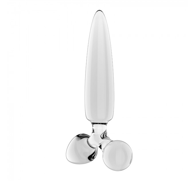 Тристоронній скляний дилдо Satisfyer Triple Crystal 1 Transparent