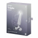 Тристоронній скляний дилдо Satisfyer Triple Crystal 1 Transparent