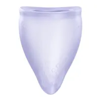 Менструальна чаша Fun Factory FUN CUP SIZE A Purple, багаторазова, діаметр 4 см, об’єм 20 мл — Переглянути зображення 1