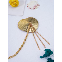 Пестис-сердечки с кисточками и чокером JSY Nipple Sticker RT236114 Golden — Просмотреть изображение 3