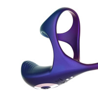 Виброяйцо с эрекционным кольцом Hueman Halo Orbit, массаж яичек, пульт ДУ — Просмотреть изображение 7