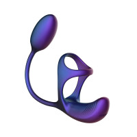 Виброяйцо с эрекционным кольцом Hueman Halo Orbit, массаж яичек, пульт ДУ — Просмотреть изображение 4