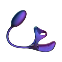 Виброяйцо с эрекционным кольцом Hueman Halo Orbit, массаж яичек, пульт ДУ — Просмотреть изображение 3