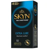 Безлатексні преміум-презервативи SKYN Extra Lube 10 шт, на 40 % більше змазки — Переглянути зображення 1