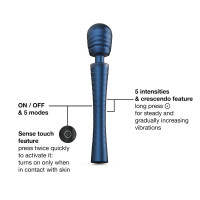 Вибромассажер Manwan MAN.WAND EDGY Stellar Blue — Просмотреть изображение 4
