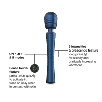 Вібромасажер MAN.WAND EDGY Stellar Blue — Просмотреть изображение 4