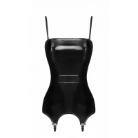 Корсет із підв'язками для панчіх Noir Handmade F381 Dominae Venom PVC corset-belt M — Переглянути зображення 6