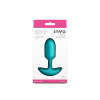 Анальна пробка з вібрацією NS Novelties INYA - Pulse - Teal — Переглянути зображення 4