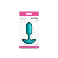 Анальна пробка з вібрацією NS Novelties INYA - Pulse - Teal — Переглянути зображення 4