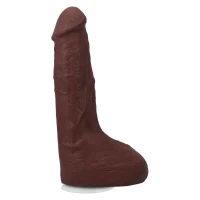 Фалоімітатор, що кінчає Doc Johnson The Realistic Cock ULTRASKYN - Squirting 9,5 Inch Chocolate — Переглянути зображення 1