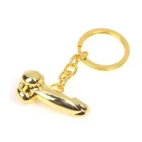 Брелок-пеніс металевий Diverty Sex Gold — Переглянути зображення 1