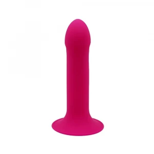 Дилдо з присоскою Adrien Lastic Hitsens 2 Pink, відмінно для страпона, макс. діам. 4см, довж. 16,7см