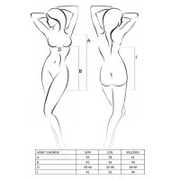 Прозора сорочка бебі-дол Passion JANET CHEMISE S/M, white, трусики