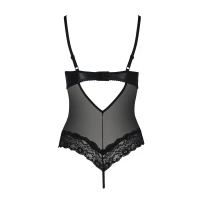 Боді з відкритими грудьми Passion Exclusive NORTH BODY XXL/XXXL, black — Переглянути зображення 4