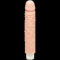 Фалоімітатор Doc Johnson The D: Shakin D 9 Inch Vibro ULTRASKYN, діаметр 3,8 см, плавне регулювання