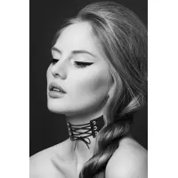 Чокер зі шнурівкою Bijoux Pour Toi - LACET, екошкіра — Переглянути зображення 1