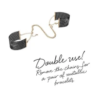Наручники Bijoux Indiscrets Desir Metallique Handcuffs - Black, металеві, стильні браслети — Просмотреть изображение 8