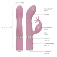 Роскошный вибратор-кролик Pillow Talk - Kinky Pink с кристаллом Сваровски, мощный — Просмотреть изображение 8