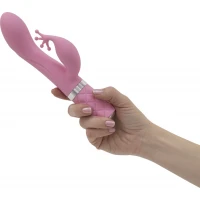 Розкішний вібратор-кролик Pillow Talk - Kinky Pink з кристалом Сваровські, потужний — Просмотреть изображение 3