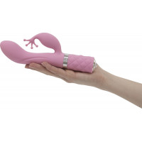 Роскошный вибратор-кролик Pillow Talk - Kinky Pink с кристаллом Сваровски, мощный